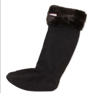 Hunter Original Tall Boot Socks with faux fur trim